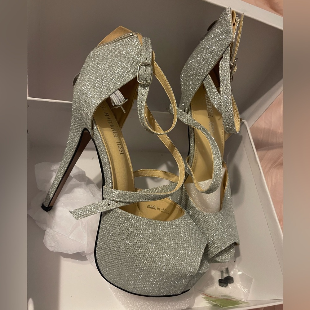 Silver heels